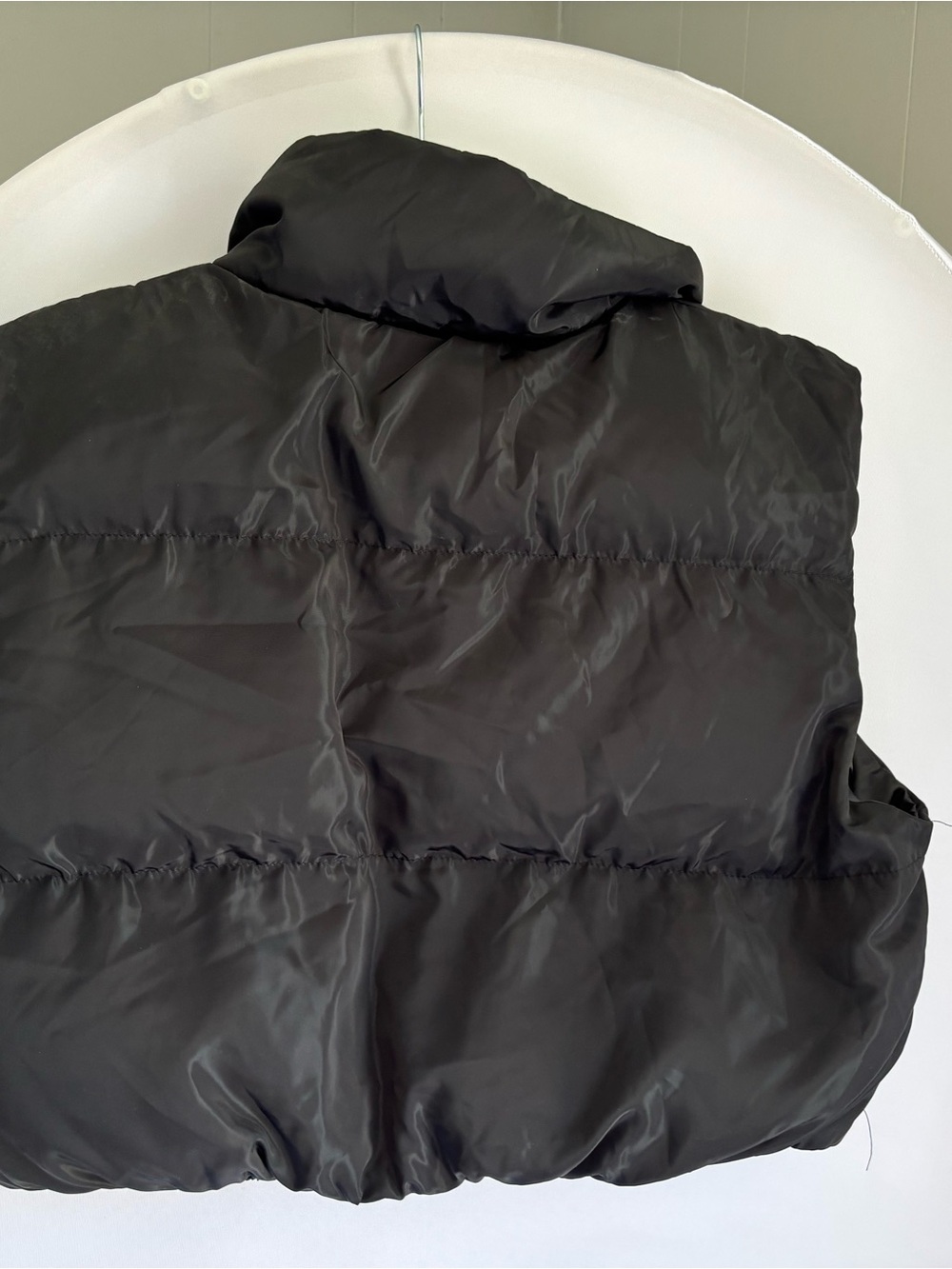 SHEIN Black Quilted Puffer Vest